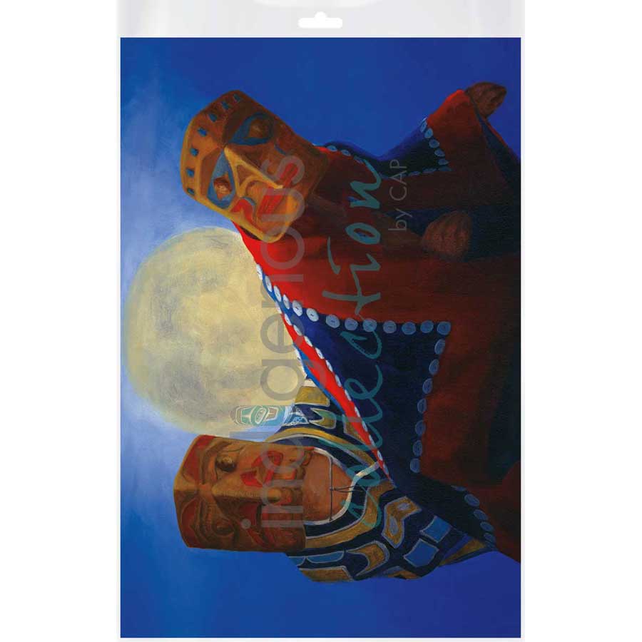 Eagles Dance in the Moonlight by artist Jean Taylor - Tlingit. Indigenous Collection