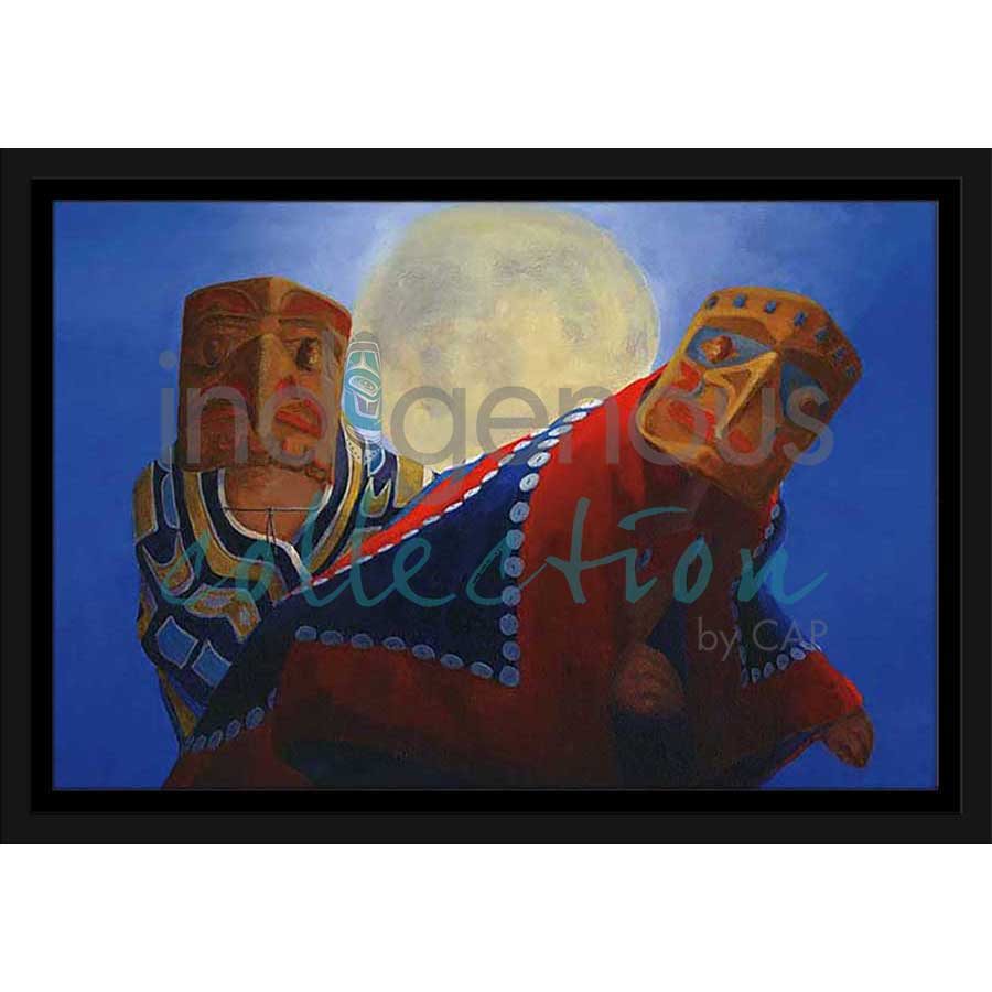 Eagles Dance in the Moonlight by artist Jean Taylor - Tlingit. Indigenous Collection
