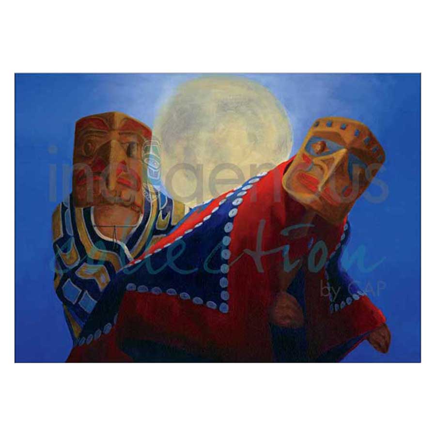 Eagles Dance in the Moonlight Canvas Prints