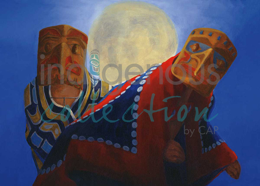 Eagles Dance in the Moonlight by artist Jean Taylor