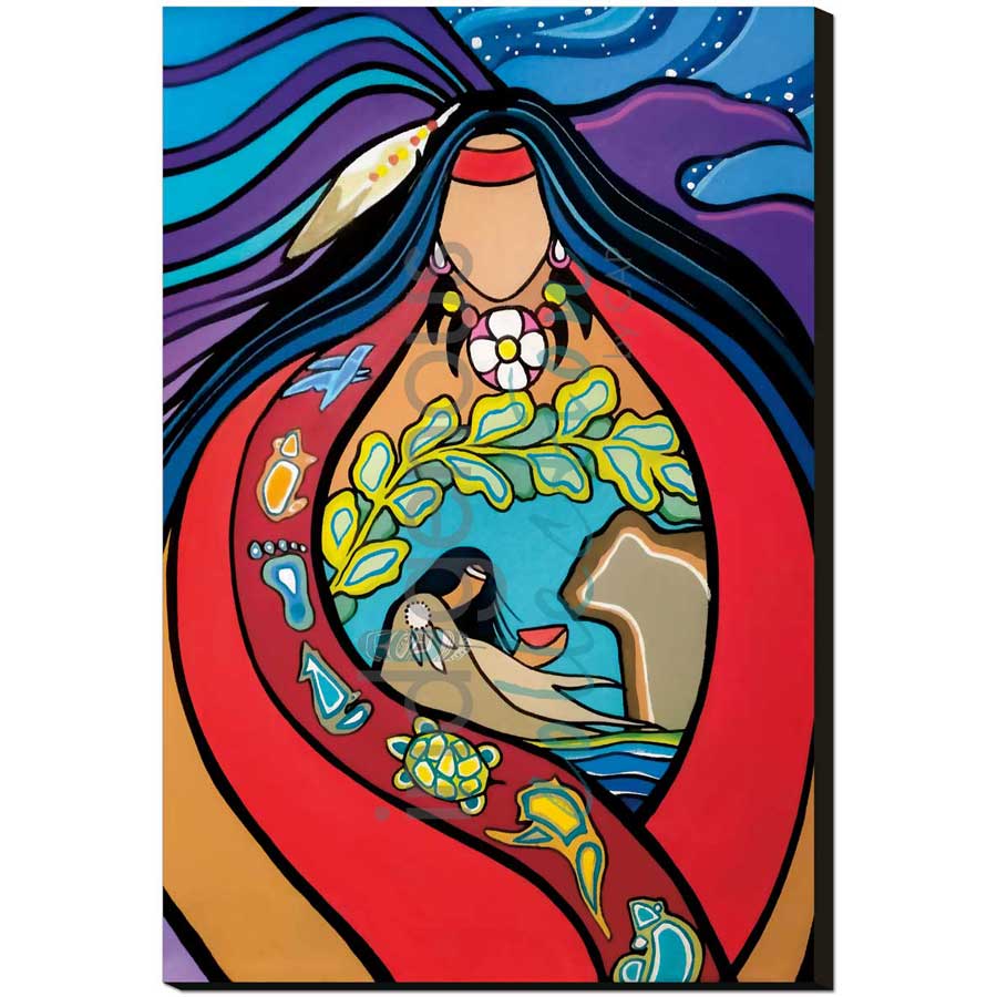 Seven Teachings by artist Pam Cailloux - Huron Heritage. Indigenous Collection