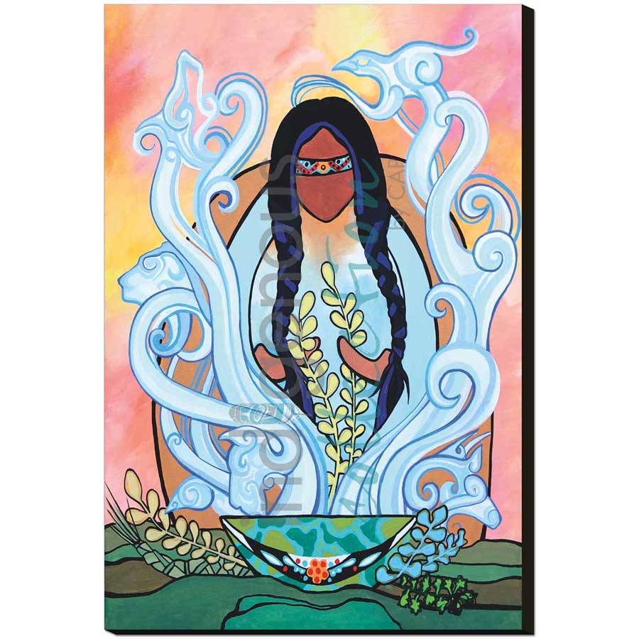 The Power of Healing by artist Pam Cailloux - Huron Heritage. Indigenous Collection