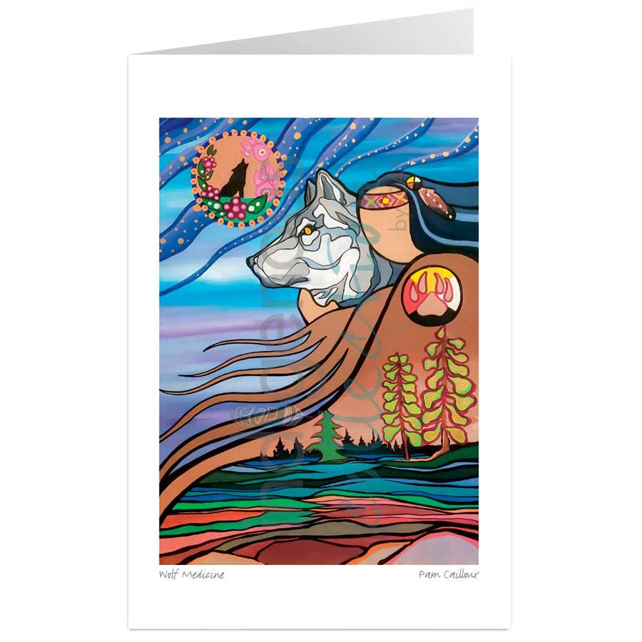 Wolf Medicine by artist Pam Cailloux