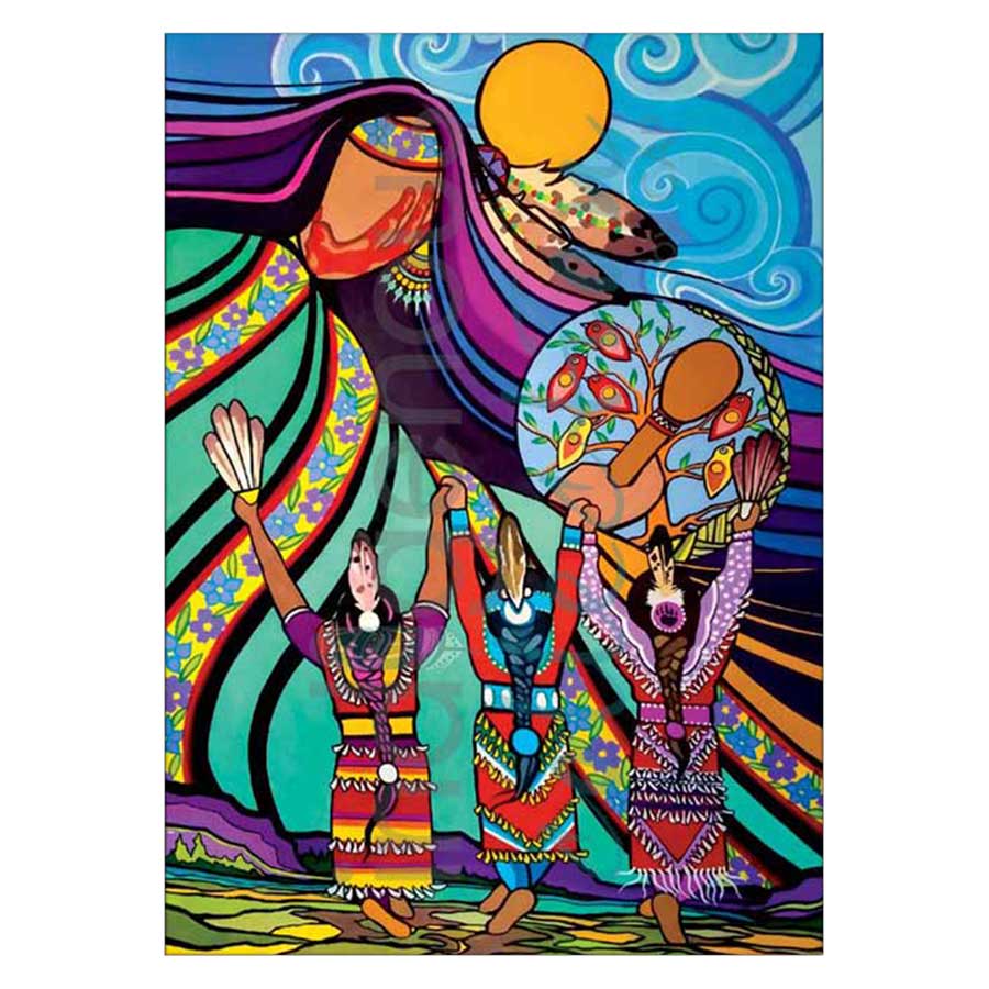 Dancing to Mother Earth's Drum Canvas Prints