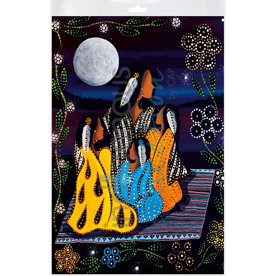 Story Teller by artist Betty Albert - Cree. Indigenous Collection