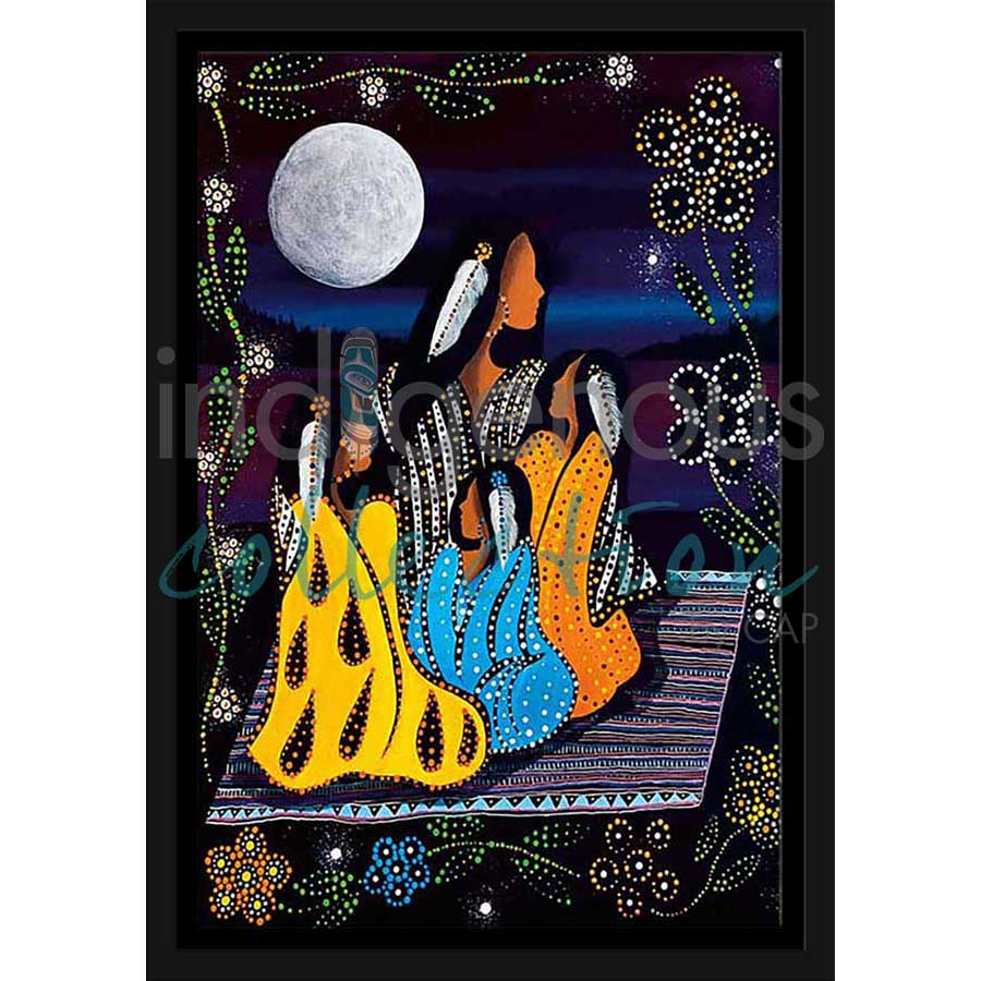 Story Teller by artist Betty Albert - Cree. Indigenous Collection