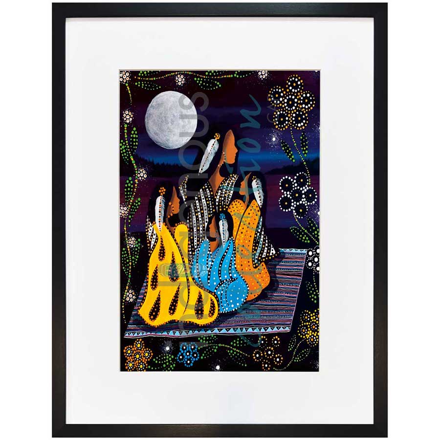 Story Teller by artist Betty Albert - Cree. Indigenous Collection