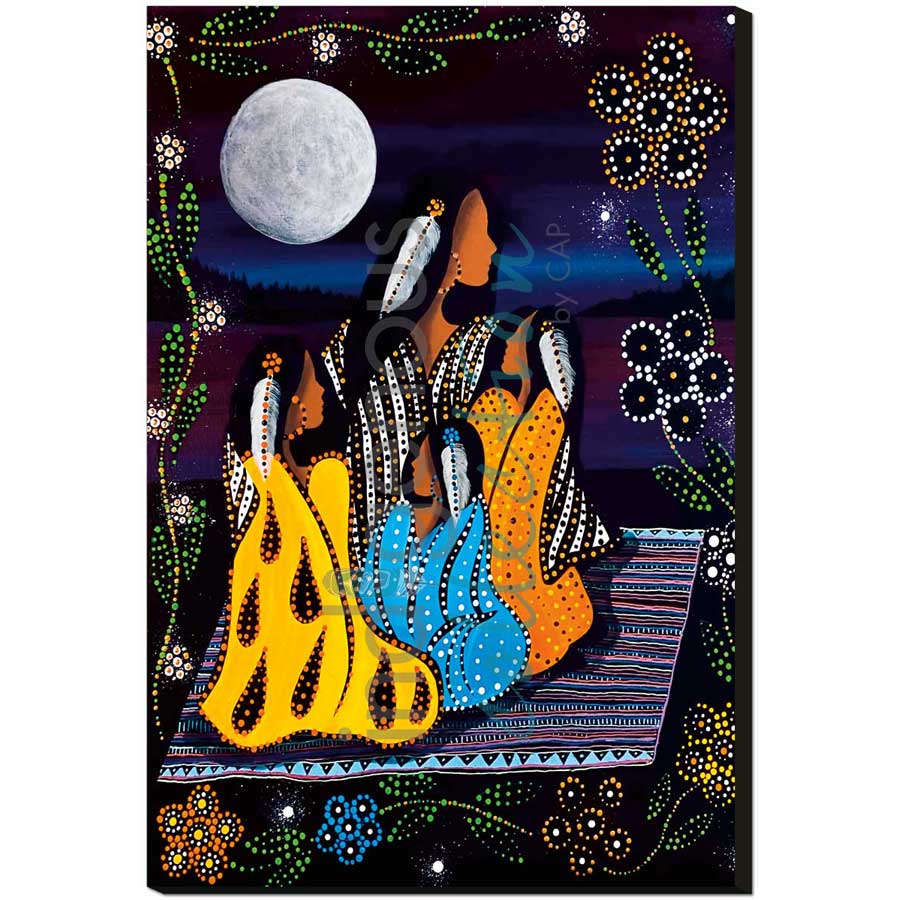 Story Teller by artist Betty Albert - Cree. Indigenous Collection