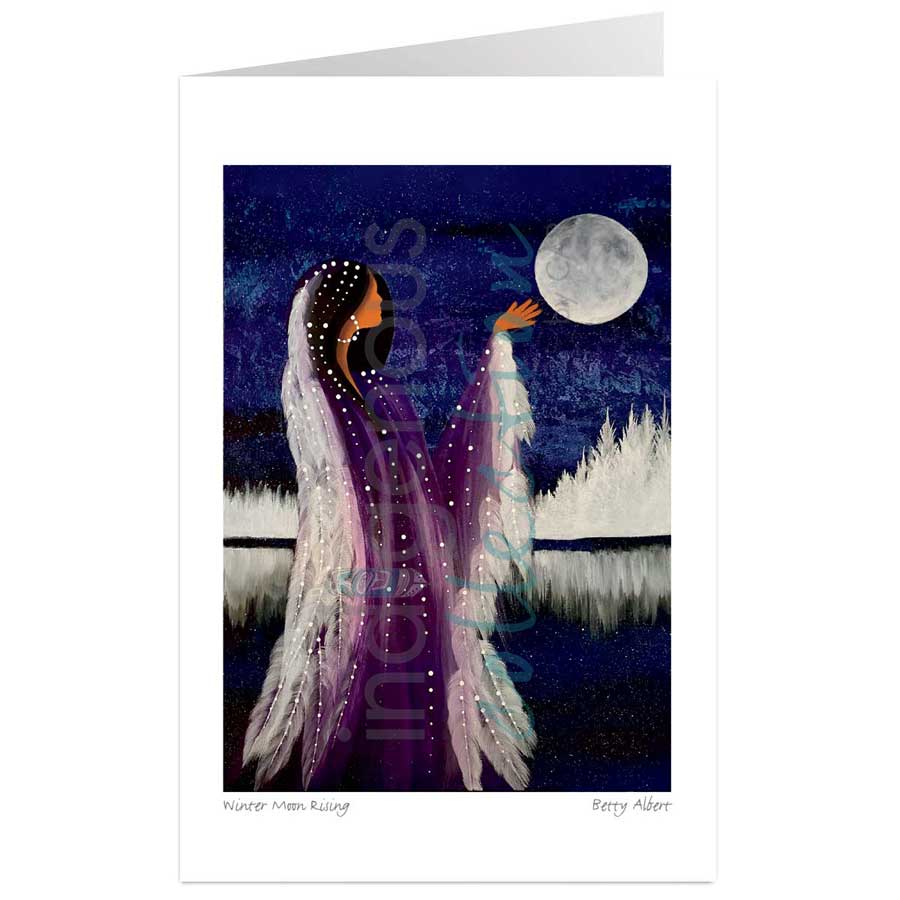 Winter Moon Rising by artist Betty Albert