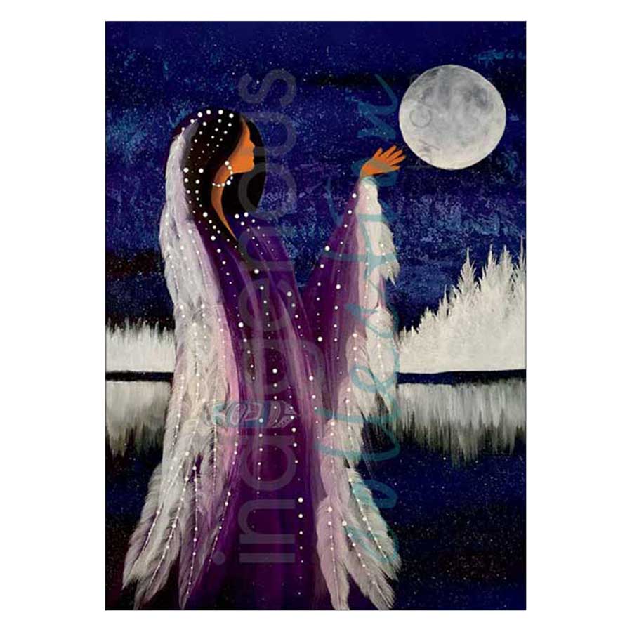 Winter Moon Rising Canvas Prints