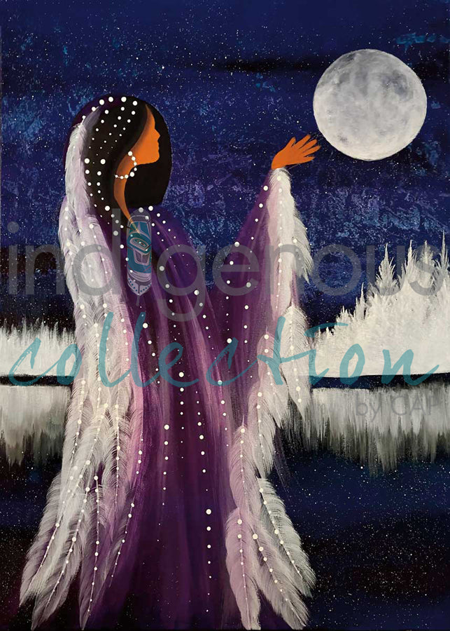 Winter Moon Rising by artist Betty Albert