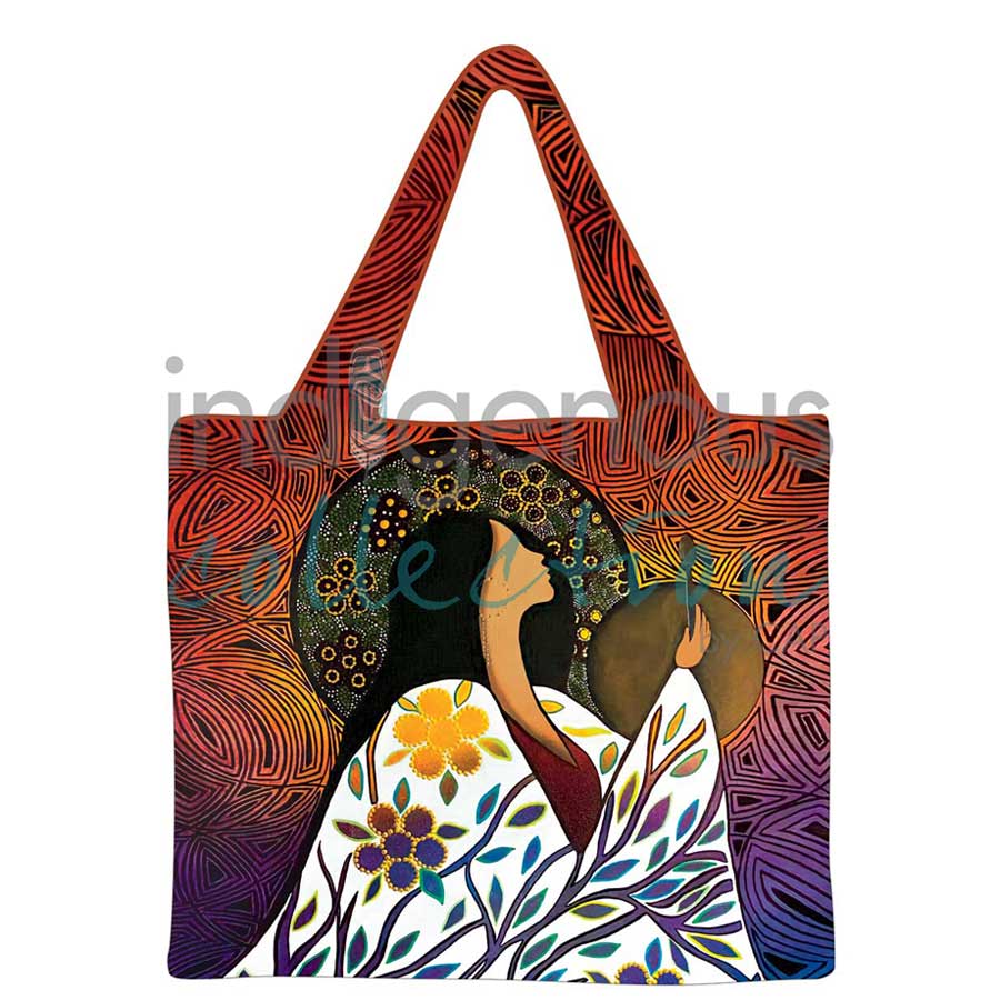 Ancestral Song Reusable Shopping Bag by artist Betty Albert