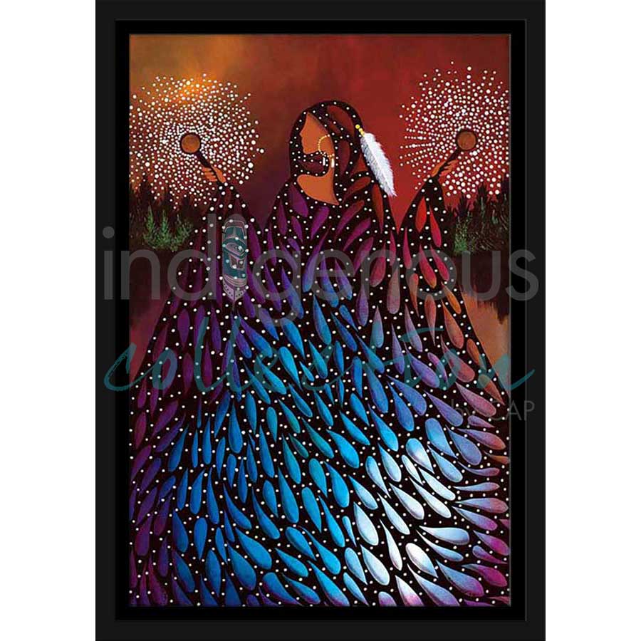 The Rainmaker by artist Betty Albert - Cree. Indigenous Collection