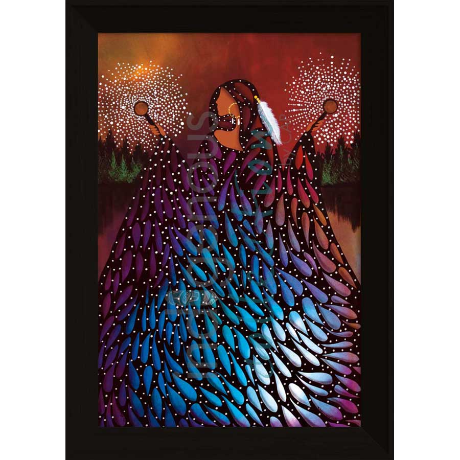 The Rainmaker by artist Betty Albert - Cree. Indigenous Collection