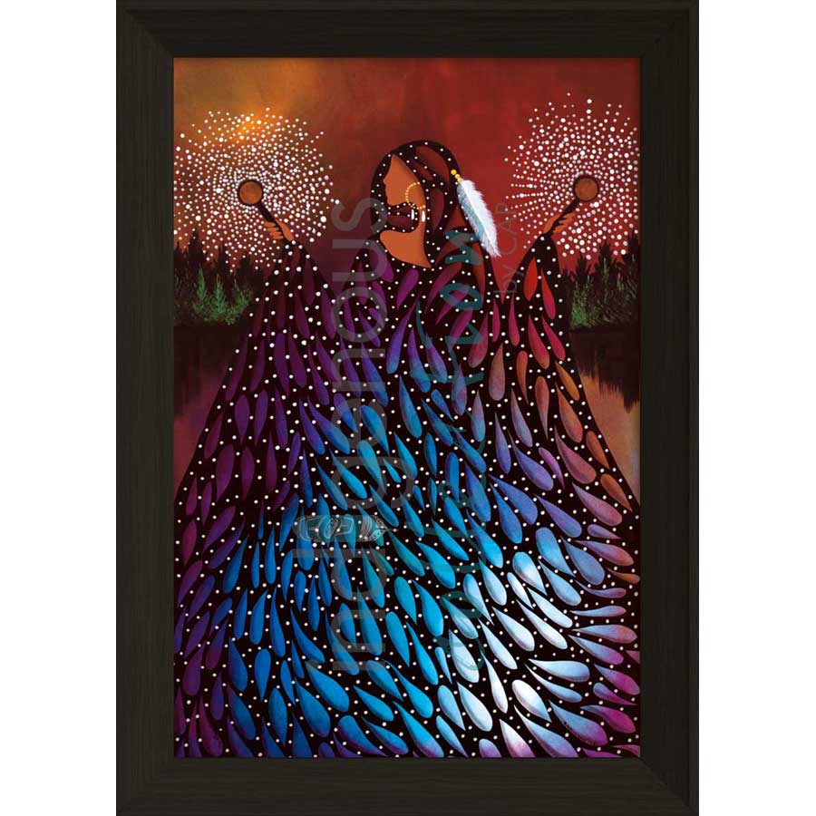 The Rainmaker by artist Betty Albert - Cree. Indigenous Collection