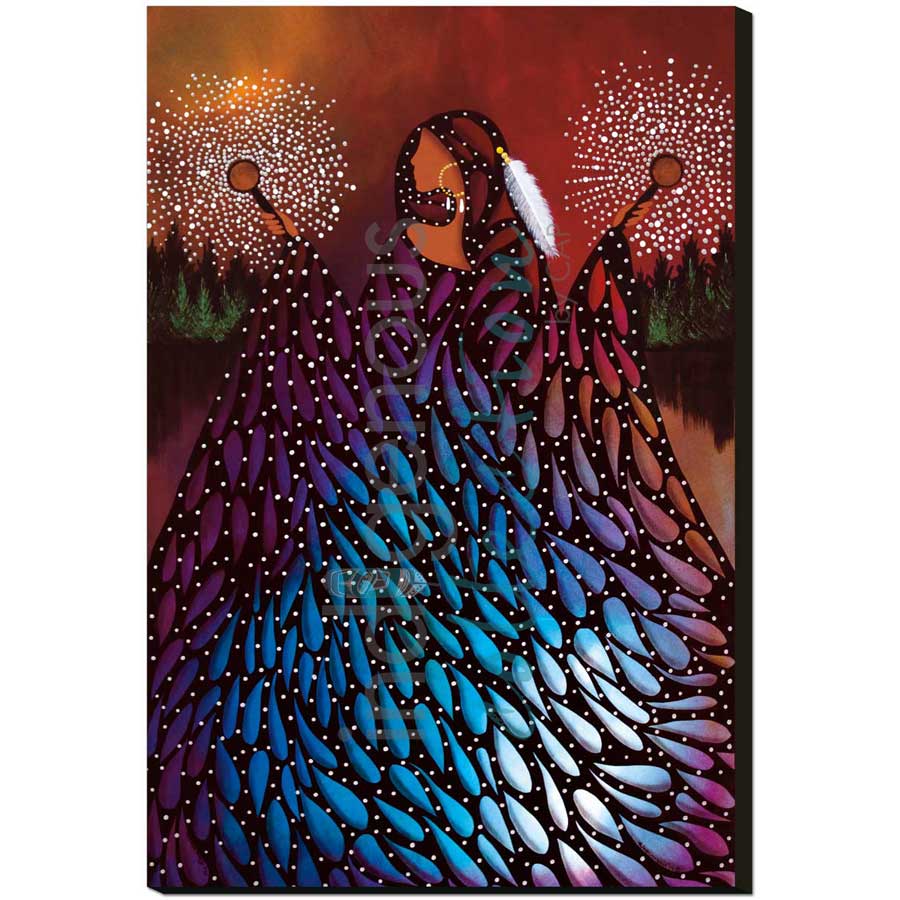 The Rainmaker by artist Betty Albert - Cree. Indigenous Collection
