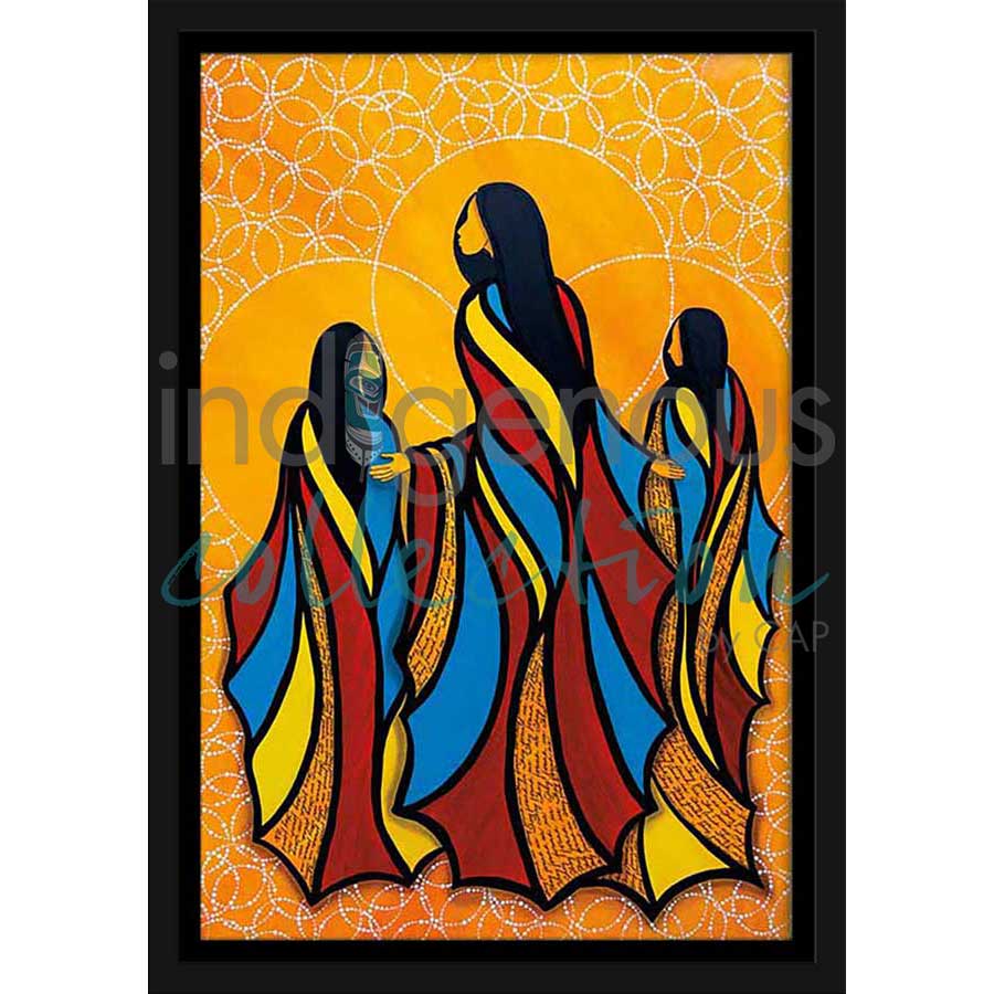 They Found Us by artist Betty Albert - Cree. Indigenous Collection