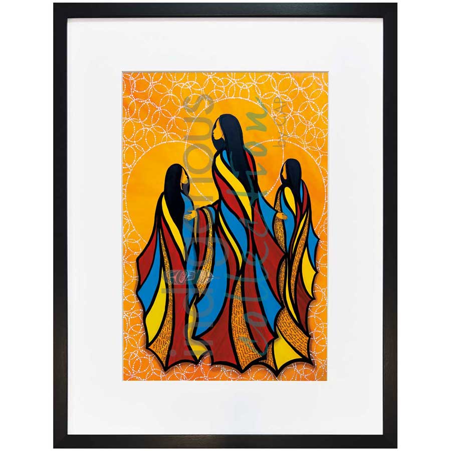 They Found Us by artist Betty Albert - Cree. Indigenous Collection
