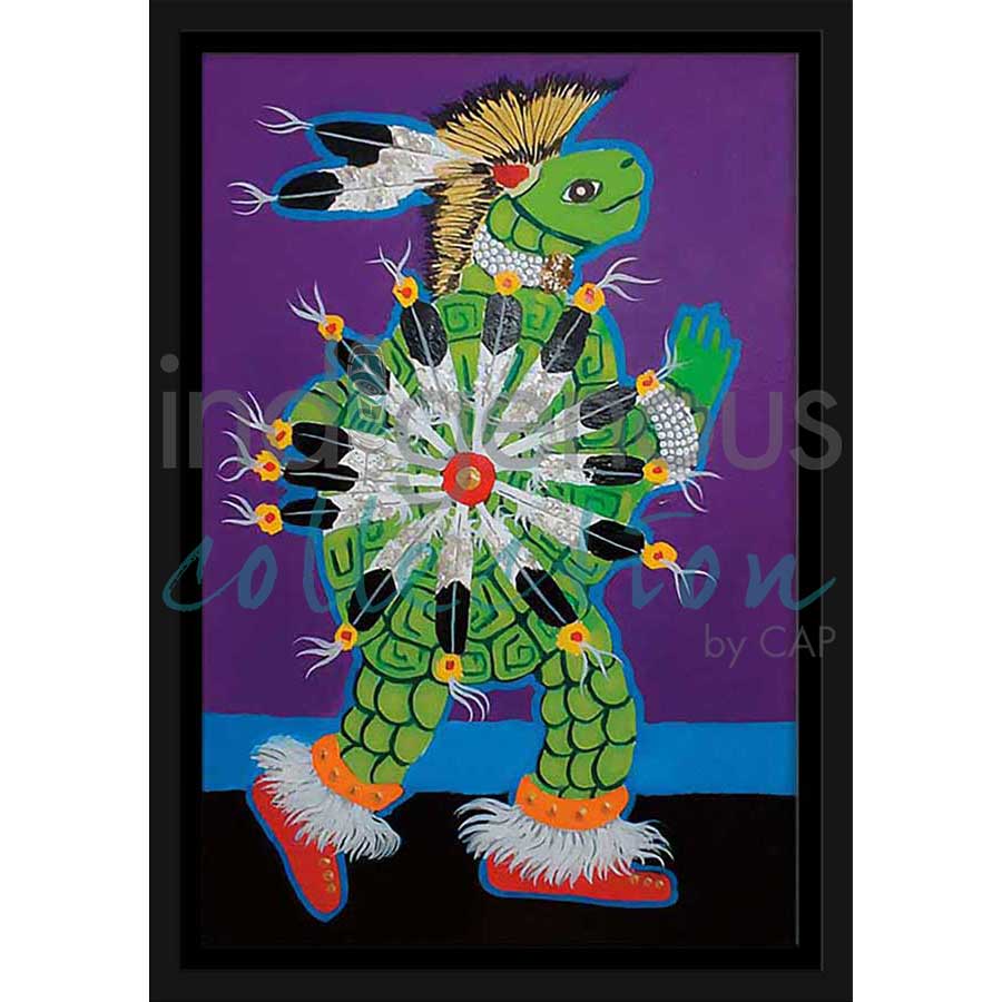 Dances With Turtles by artist John Balloue - Cherokee. Indigenous Collection