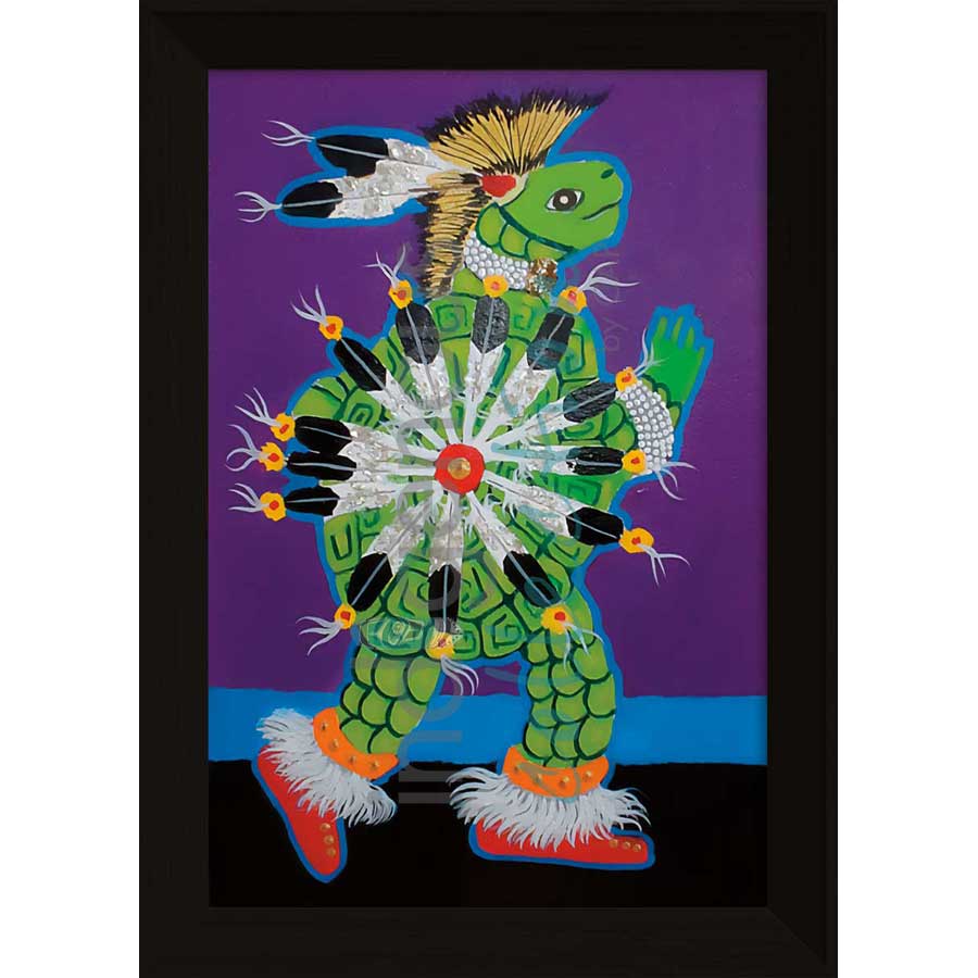 Dances With Turtles by artist John Balloue - Cherokee. Indigenous Collection