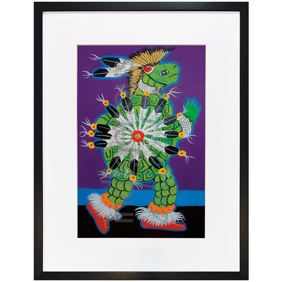 Dances With Turtles by artist John Balloue - Cherokee. Indigenous Collection