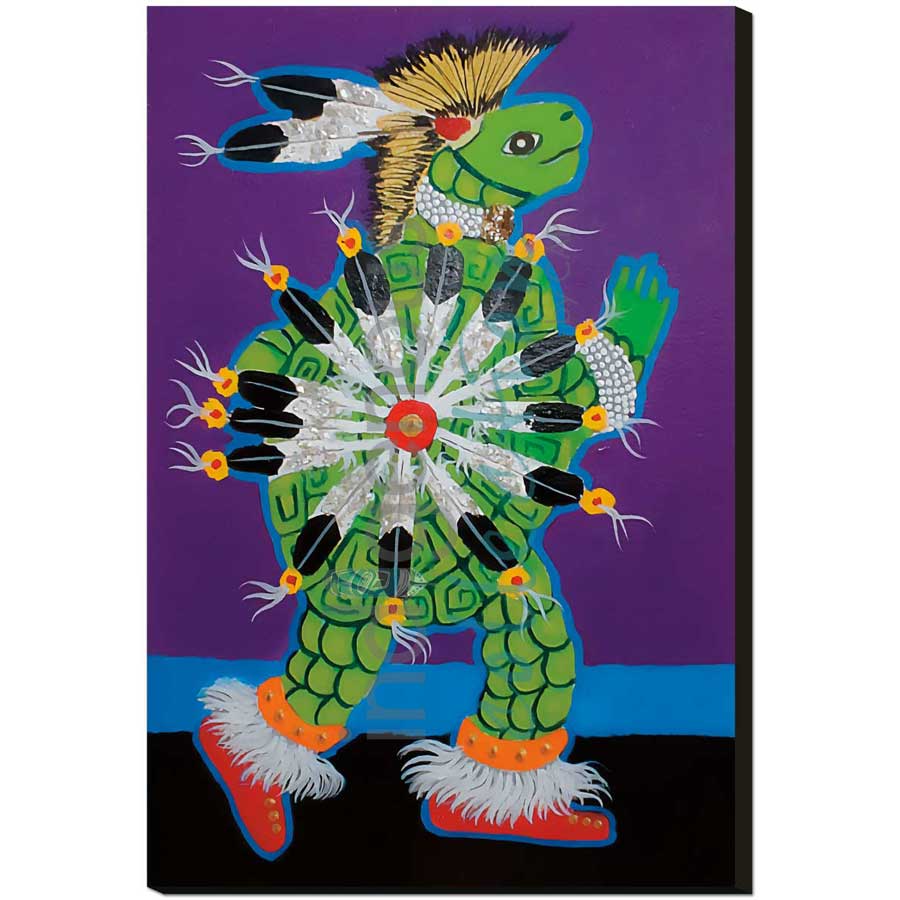 Dances With Turtles by artist John Balloue - Cherokee. Indigenous Collection