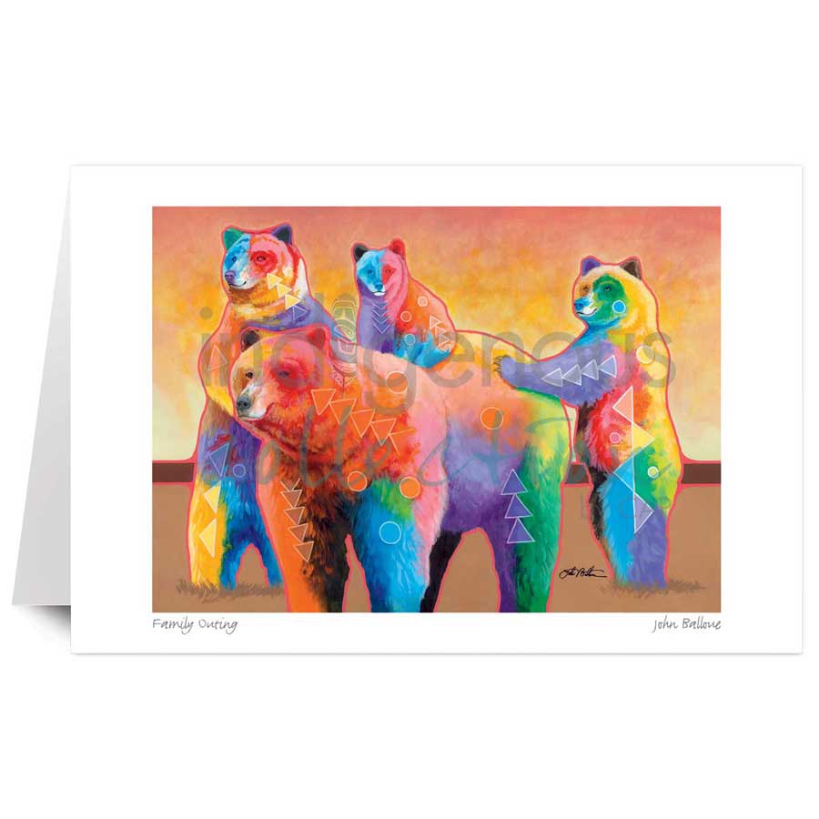 Family Outing by artist John Balloue