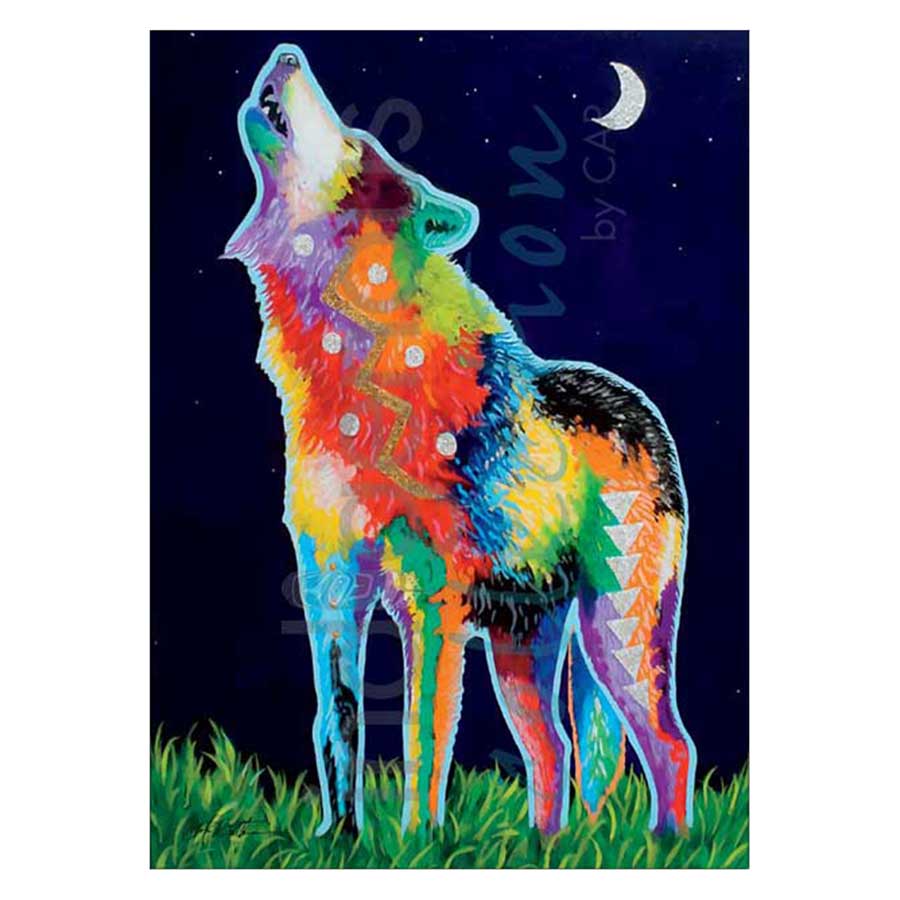 Howling at the Moon Canvas Prints