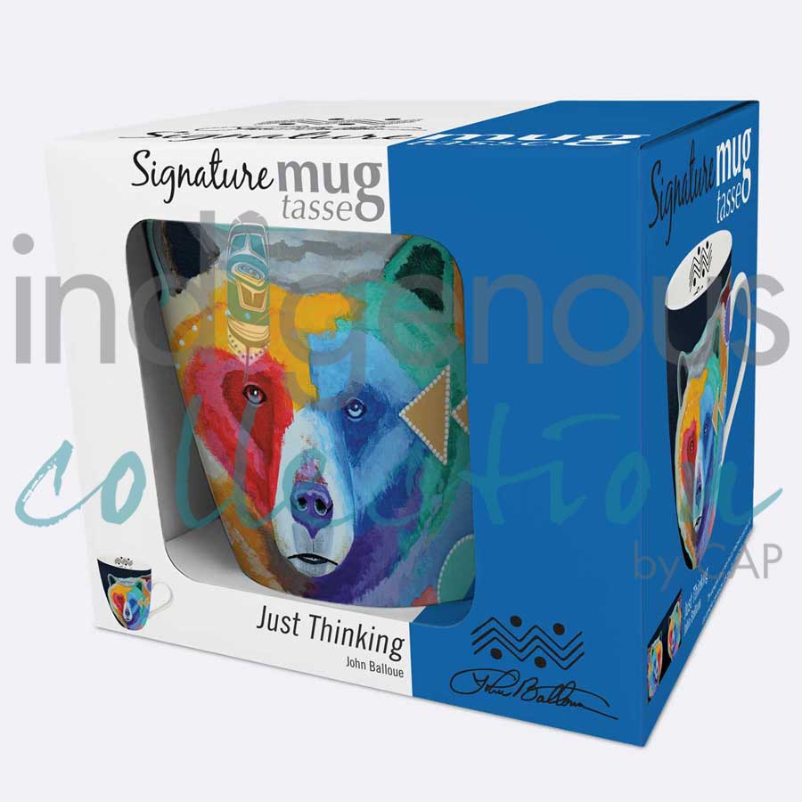 Just Thinking 18 oz. Signature Mug by artist John Balloue