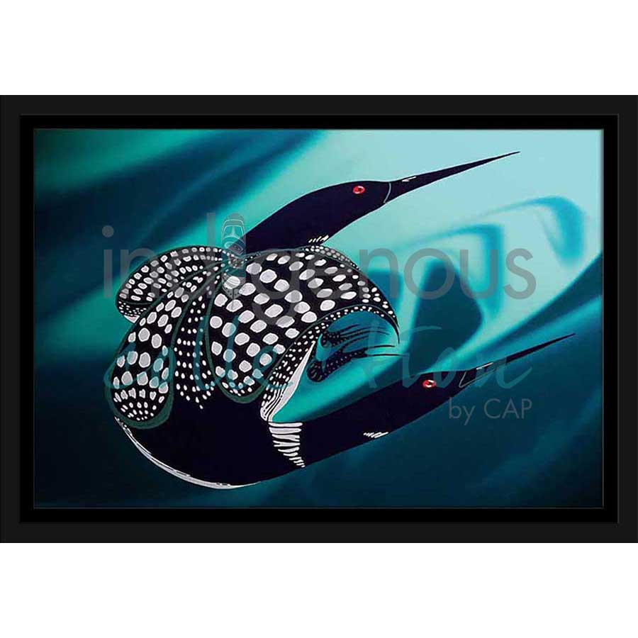 Loon Realm by artist Rick Beaver - Ojibway. Indigenous Collection