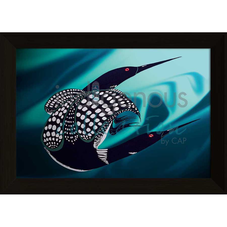 Loon Realm by artist Rick Beaver - Ojibway. Indigenous Collection