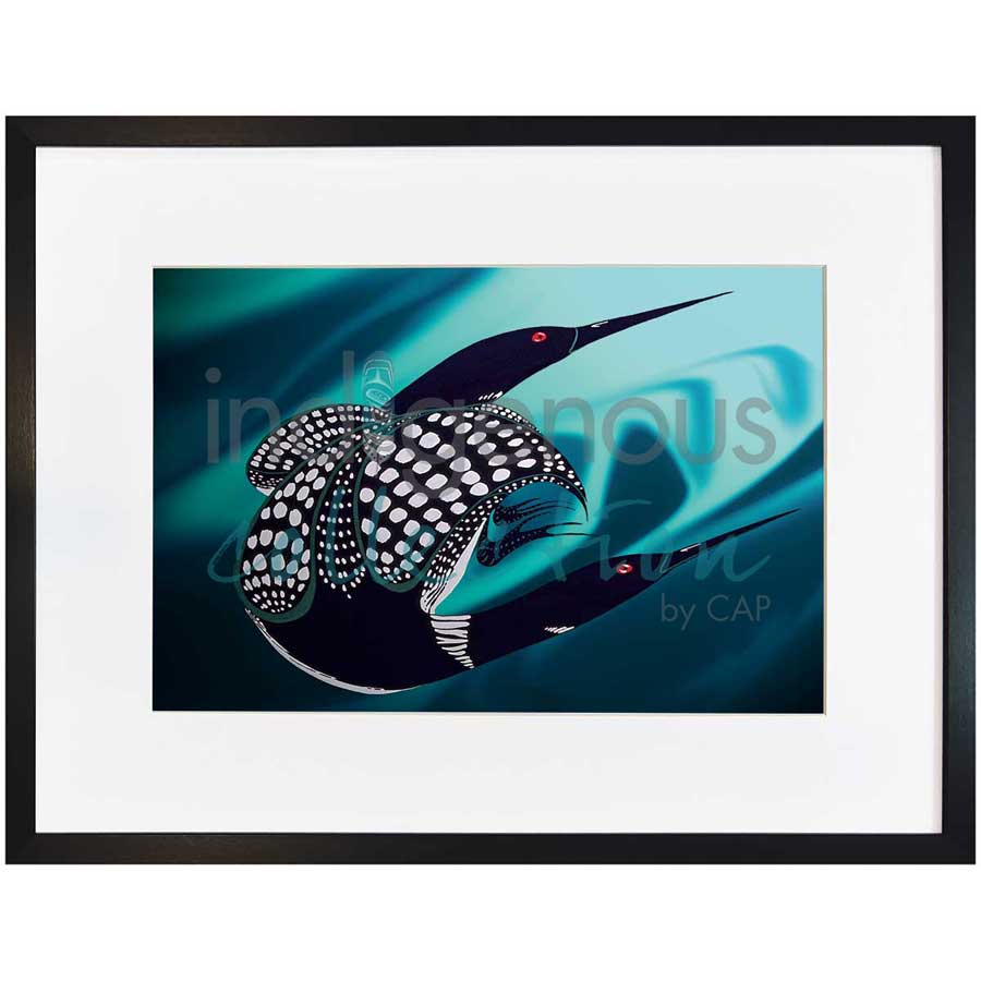Loon Realm by artist Rick Beaver - Ojibway. Indigenous Collection
