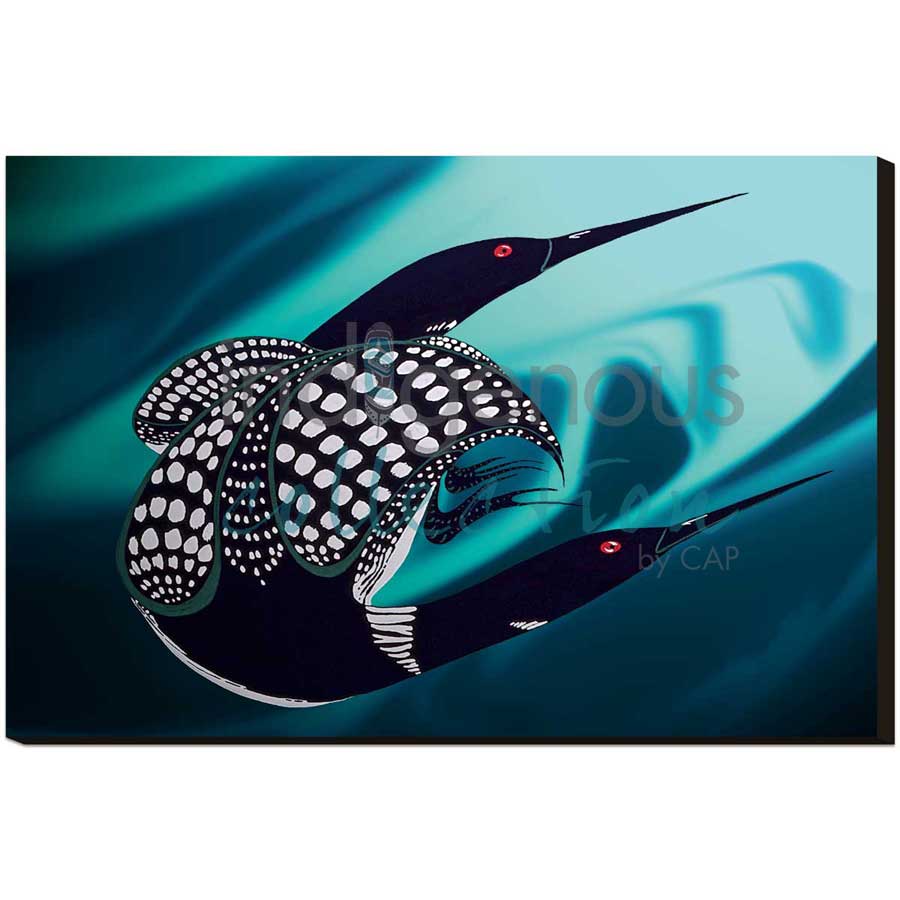 Loon Realm by artist Rick Beaver - Ojibway. Indigenous Collection