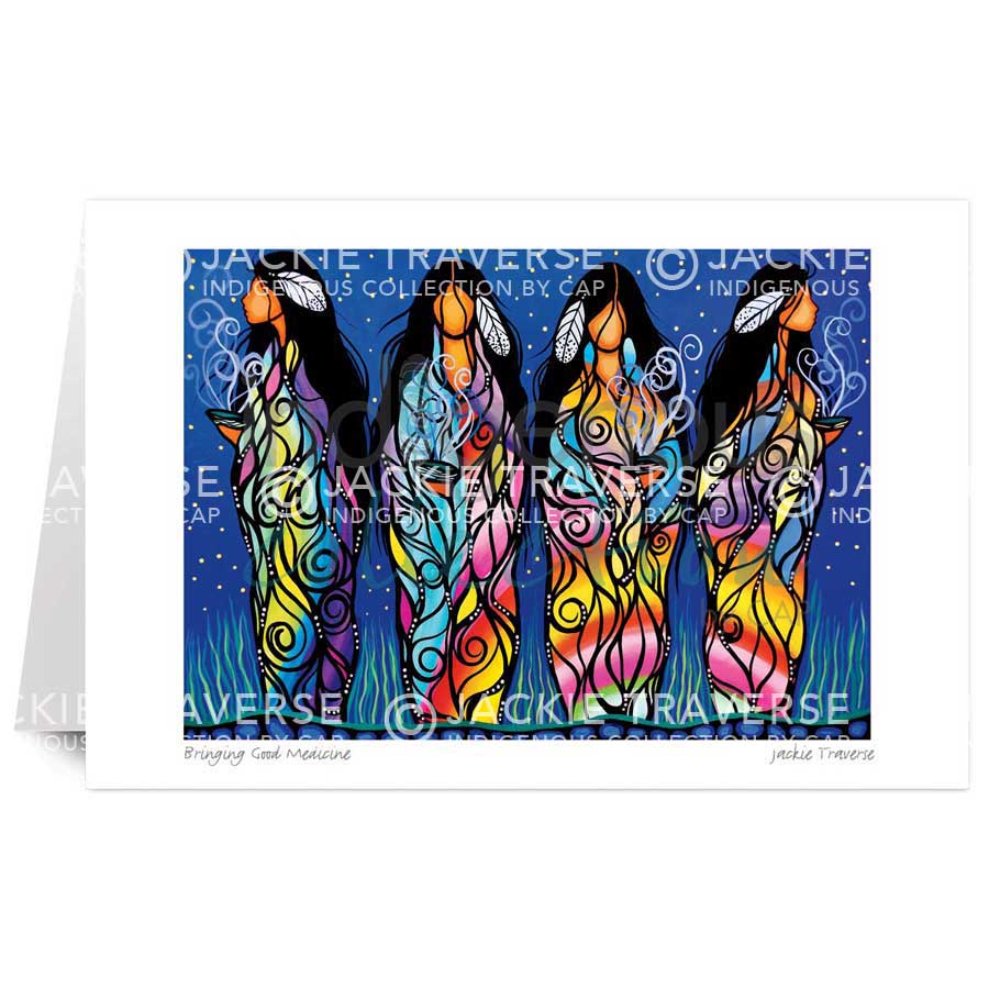 Bringing Good Medicine by artist Jackie Traverse