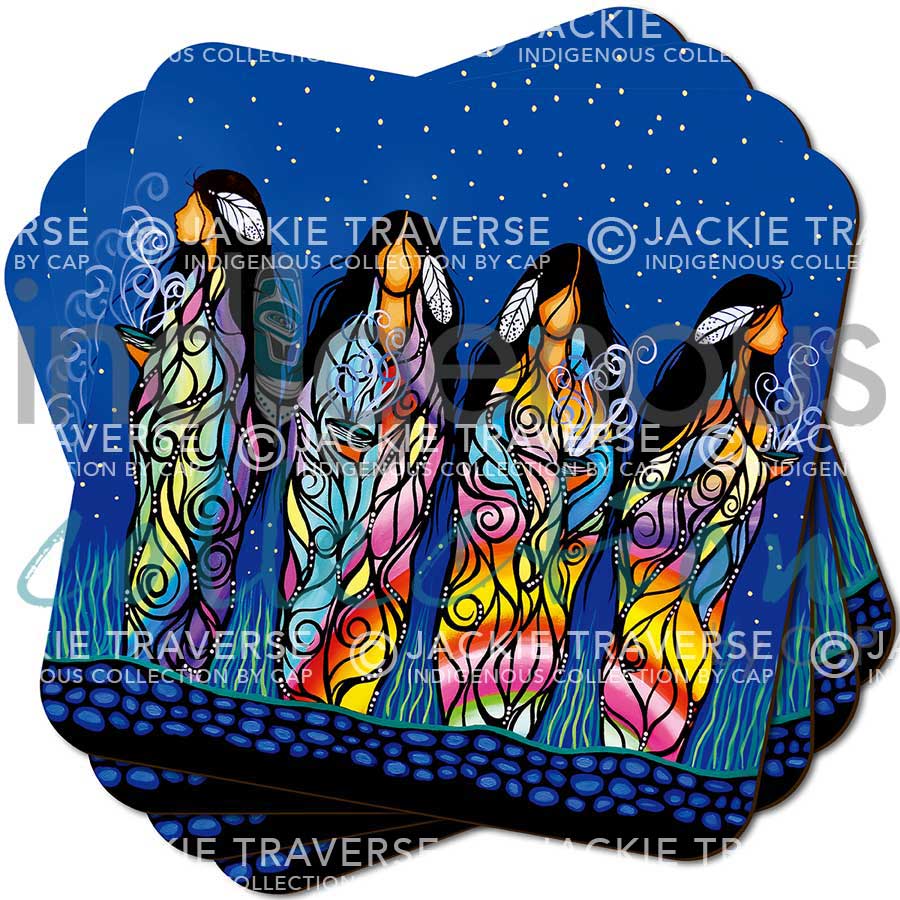 Bringing Good Medicine Coaster by artist Jackie Traverse