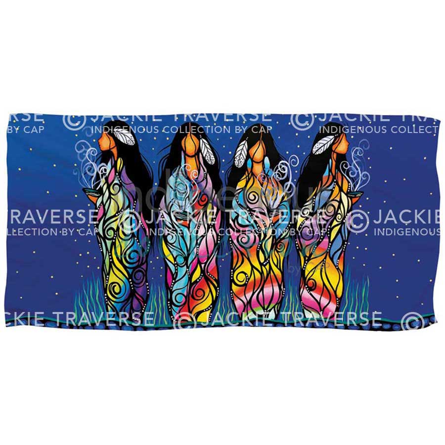 Bringing Good Medicine Bath/Beach Towel by artist Jackie Traverse