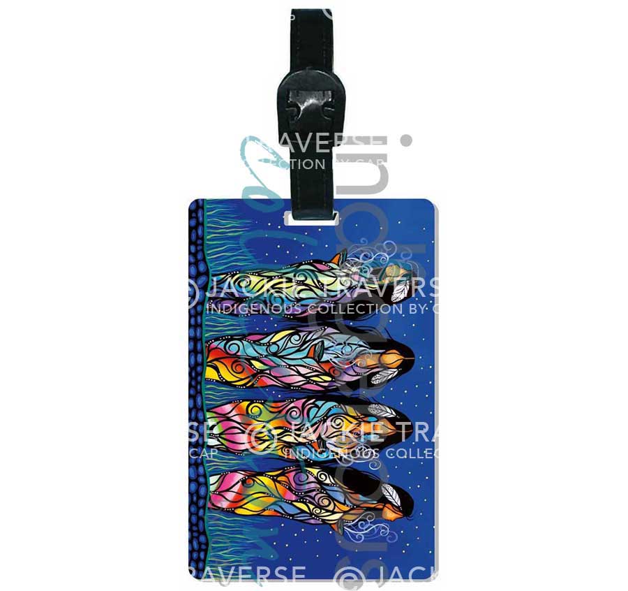 Bringing Good Medicine Luggage Tag by artist Jackie Traverse