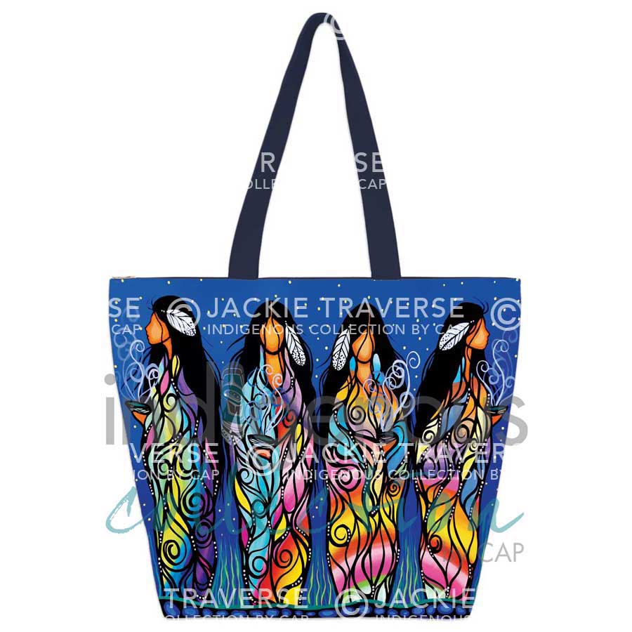 Bringing Good Medicine Tote Bag by artist Jackie Traverse