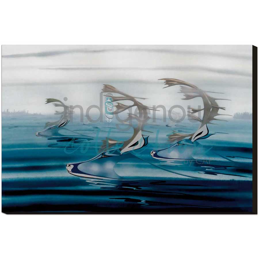 Misty Traverse by artist Rick Beaver - Ojibway. Indigenous Collection