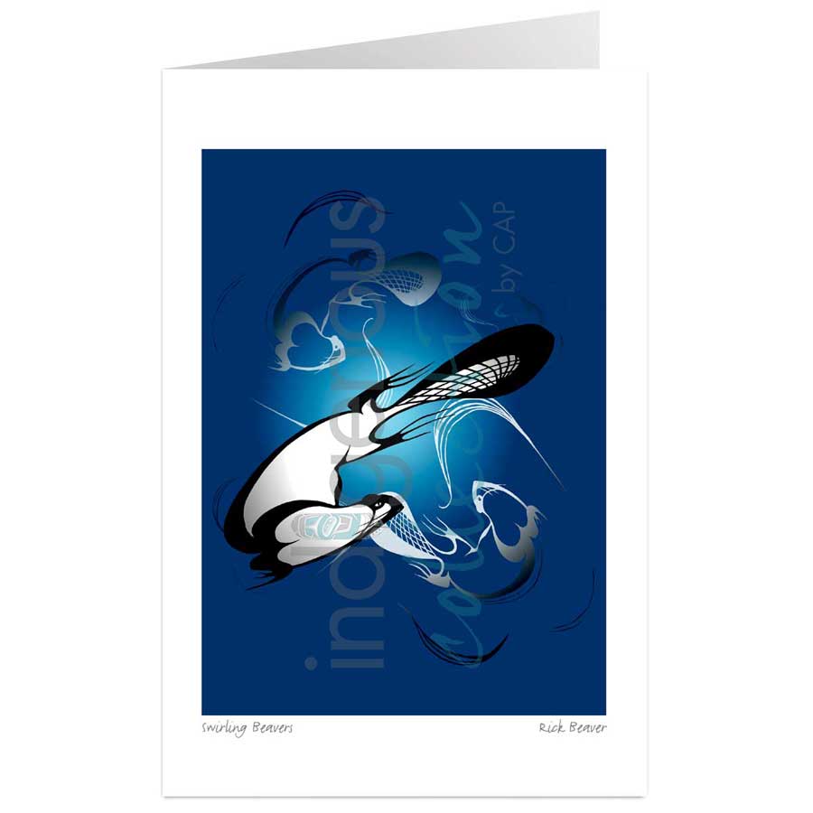 Swirling Beavers by artist Rick Beaver