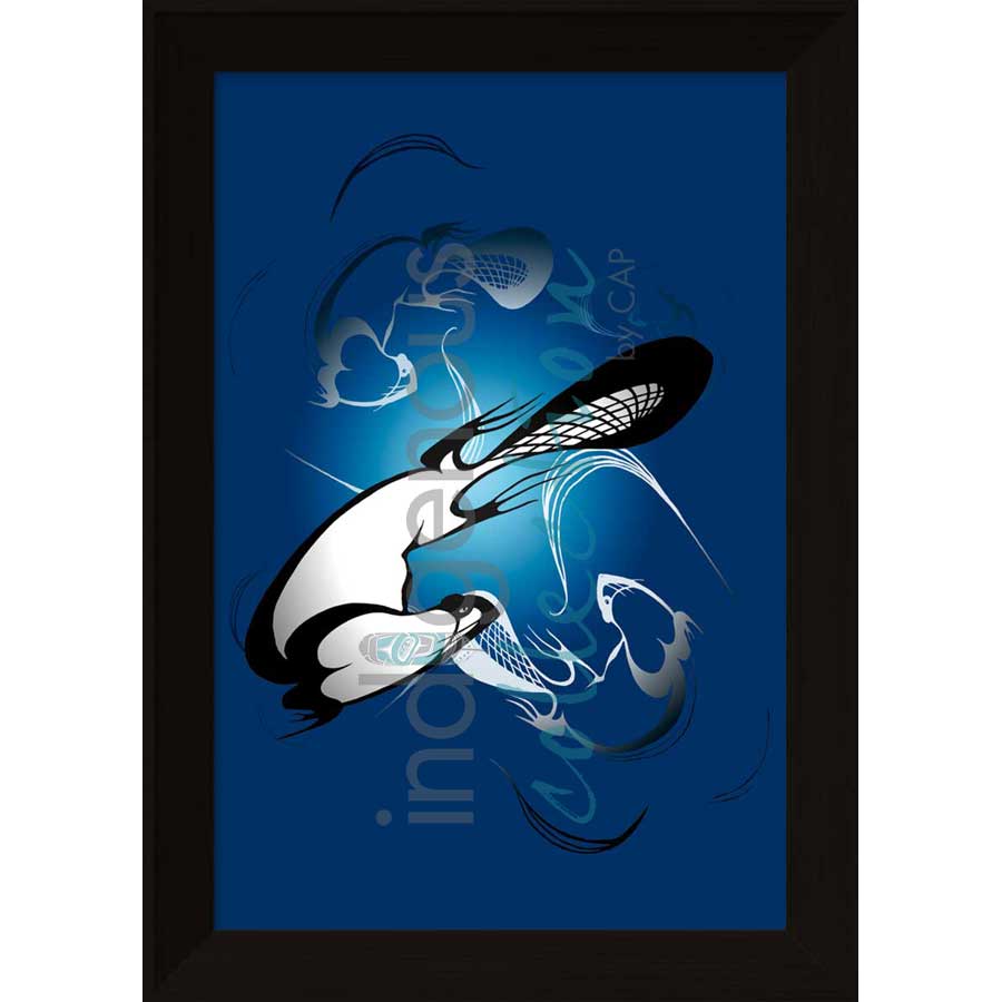Swirling Beavers by artist Rick Beaver - Ojibway. Indigenous Collection