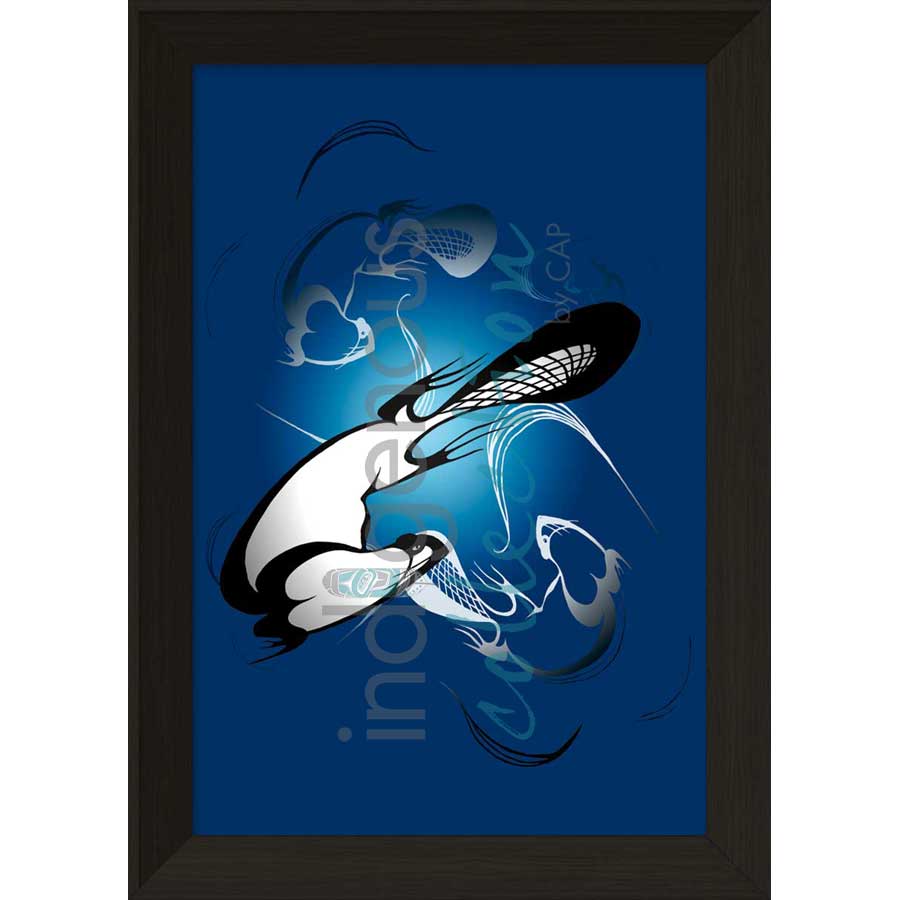 Swirling Beavers by artist Rick Beaver - Ojibway. Indigenous Collection