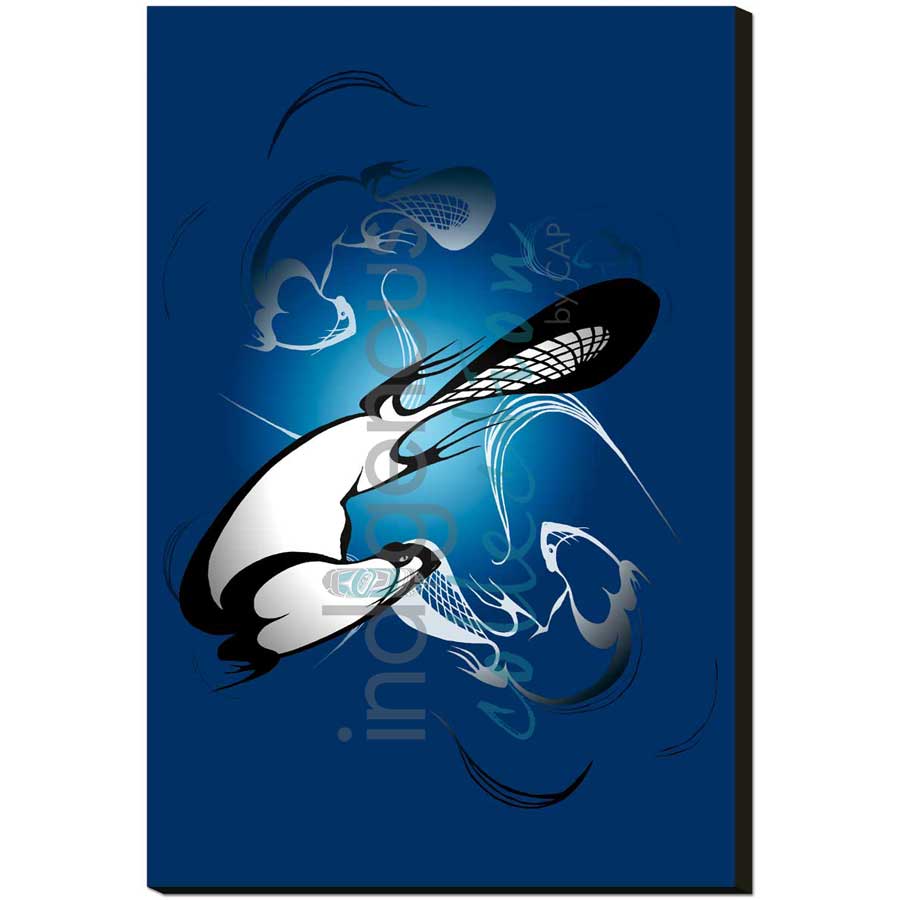 Swirling Beavers by artist Rick Beaver - Ojibway. Indigenous Collection