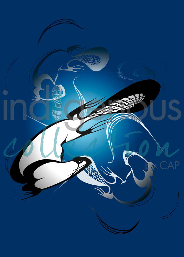 Swirling Beavers by artist Rick Beaver