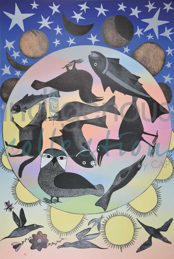 Siilavut, Nunavut (Our Environment, Our Land) by artist Kenojuak Ashevak