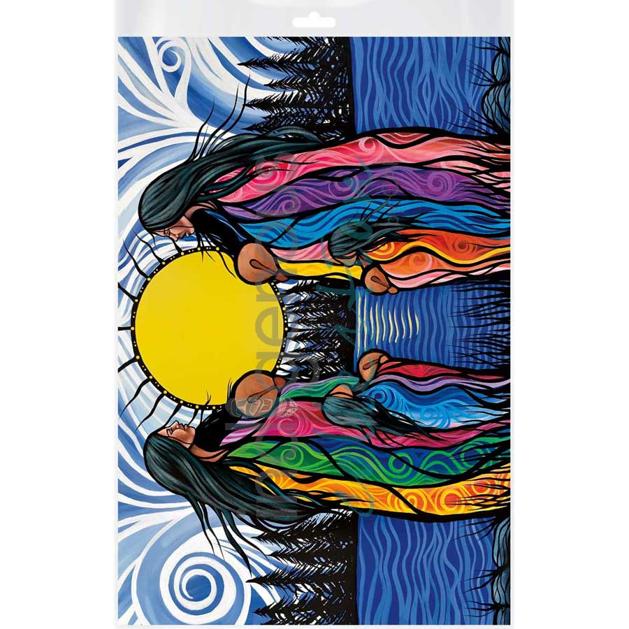 Mother Daughter Water Song by artist Jackie Traverse - Anishinaabe. Indigenous Collection
