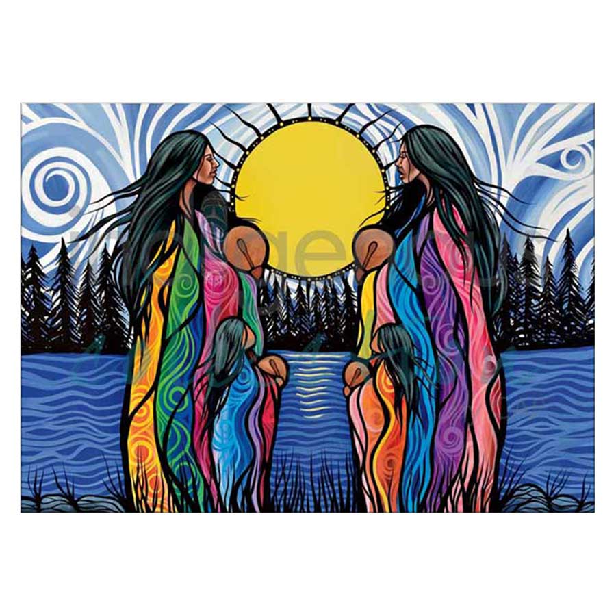 Mother Daughter Water Song Canvas Prints