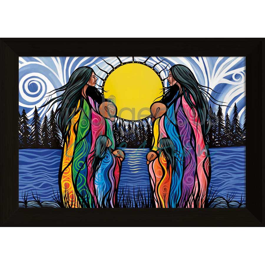 Mother Daughter Water Song by artist Jackie Traverse - Anishinaabe. Indigenous Collection