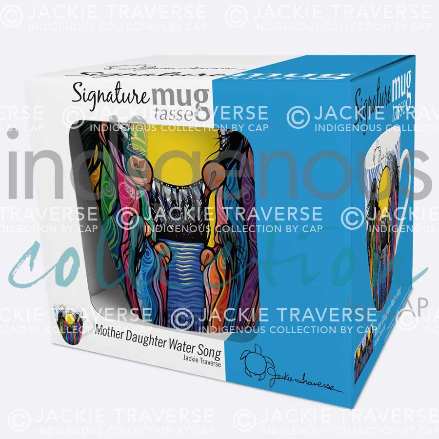 Mother Daughter Water Song 18 oz. Signature Mug by artist Jackie Traverse