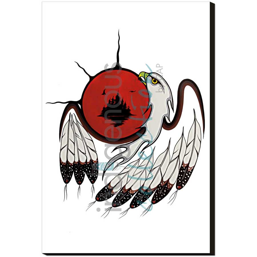 Taking Care by artist Kurt Flett - Oji-Cree. Indigenous Collection